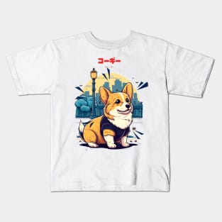 Cute Corgi Kids T-Shirt